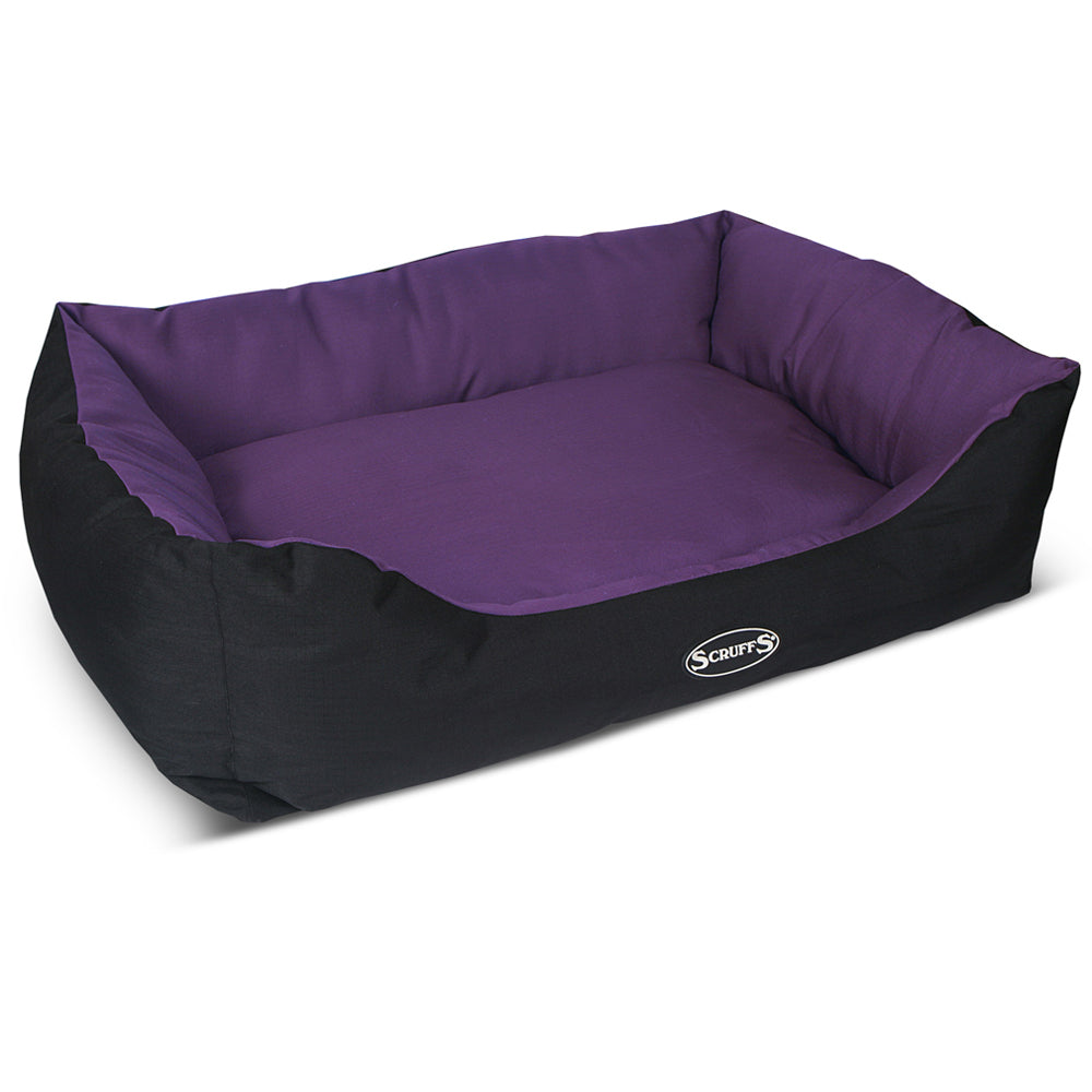 Expedition Box Dog Bed (in Chocolate Brown, Graphite Grey & Plum) by Scruffs