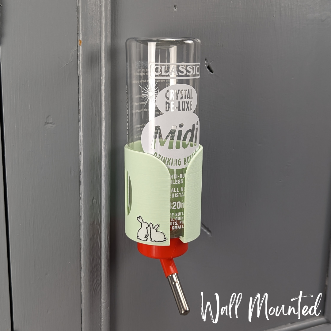 Guinea Pig & Rabbit Water Bottle Holder - Pastel Green