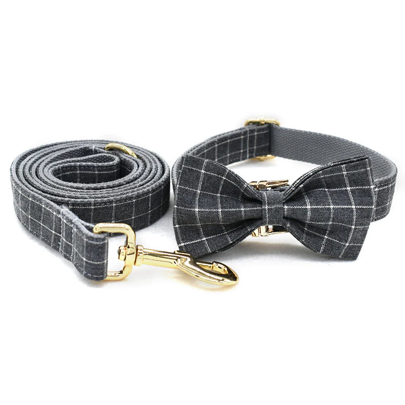 Harvey Dog Collar, Dog Collar & Dog Bowtie (Set) – by The Paw Co.